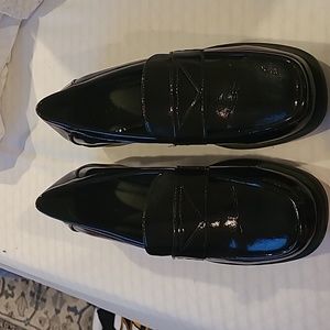 ASOS Faux Patent Leather Penny Loafers Size US8/UK6
